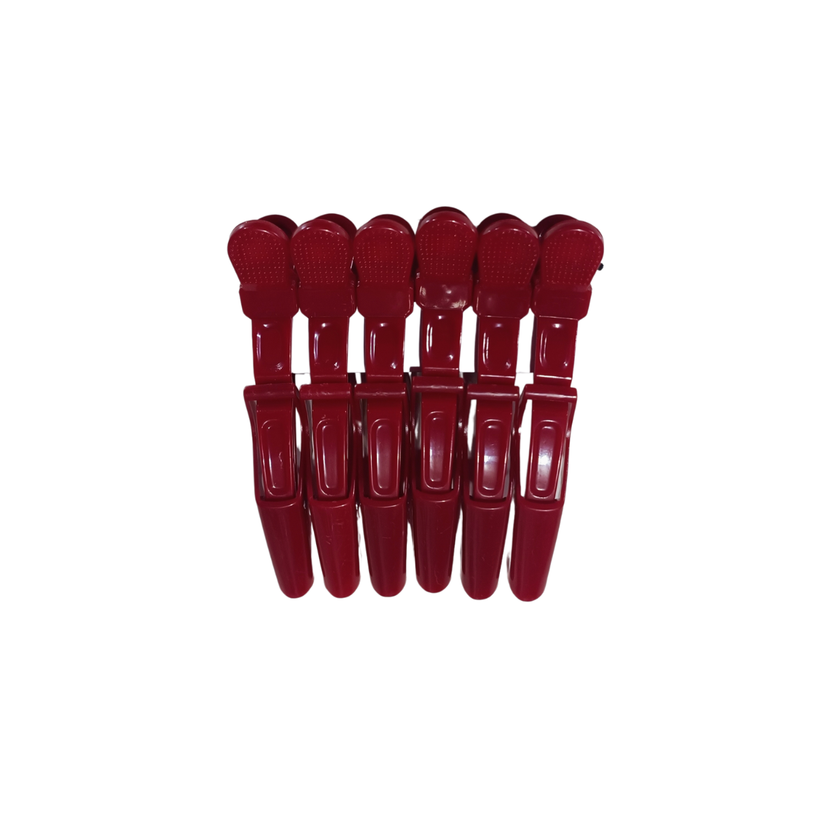 PINZAS SEPARADORA CABELLO TIPO COCODRILO SET X 6 UNIDADES