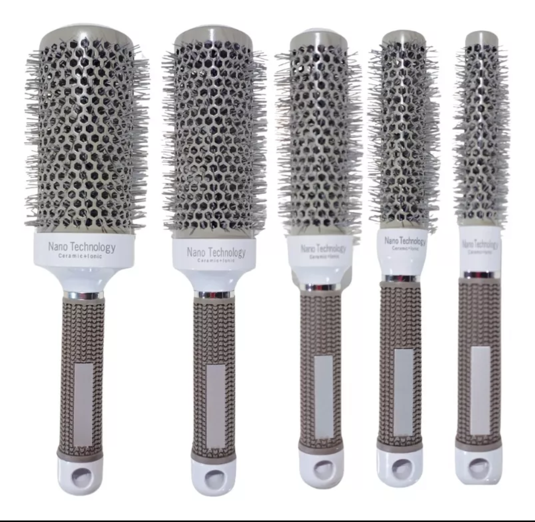 Kit 5 cepillos térmicos profesionales para brushing + obsequio