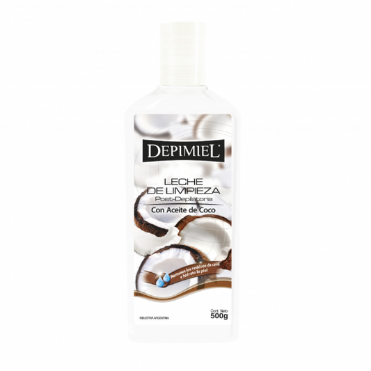 Leche de Limpieza con aceite de coco  Depimiel 500gr